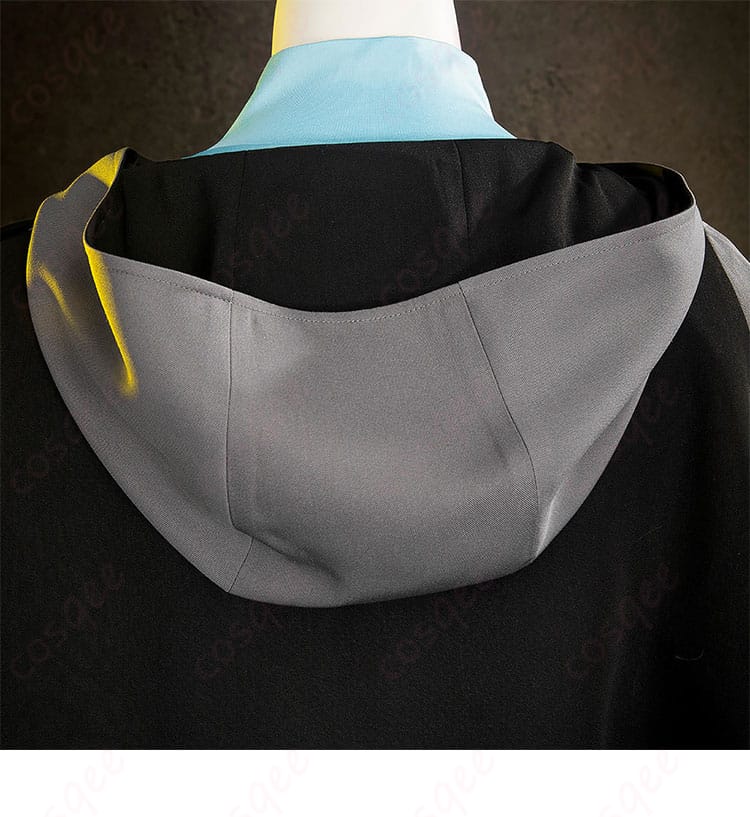 山岸風花 コスプレ衣装 新戦闘服 服の帽子のディテール。細部まで丁寧に仕上げています。