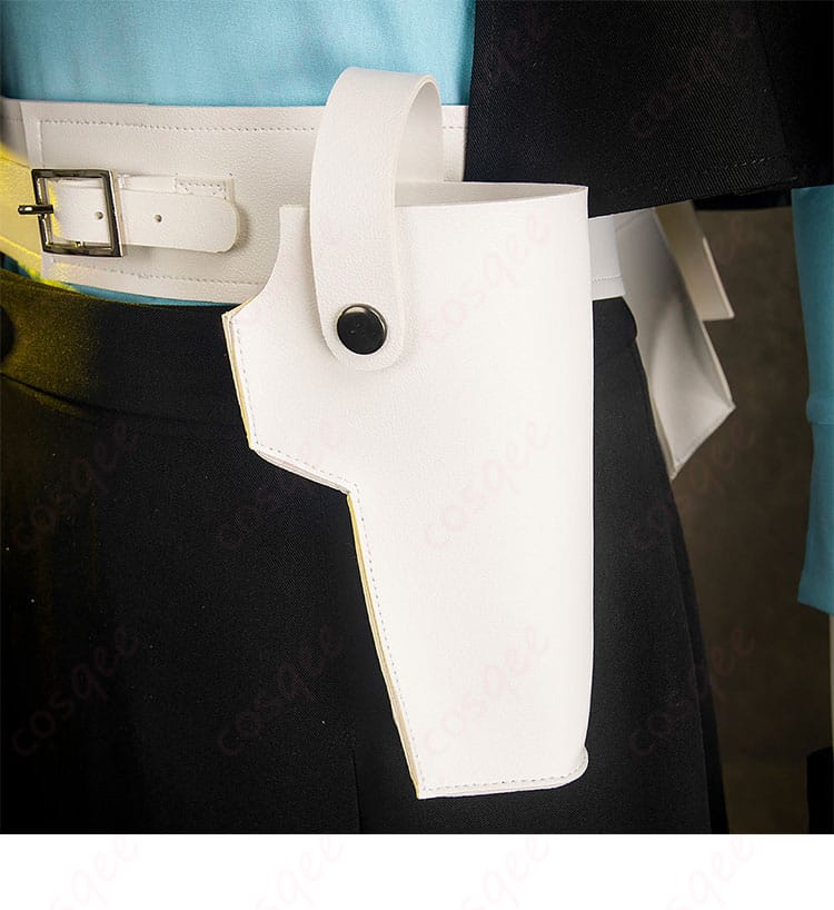 山岸風花 コスプレ衣装 新戦闘服 銃ホルダーのディテール。リアルなアクセサリーが加わり、完璧なコスプレ。