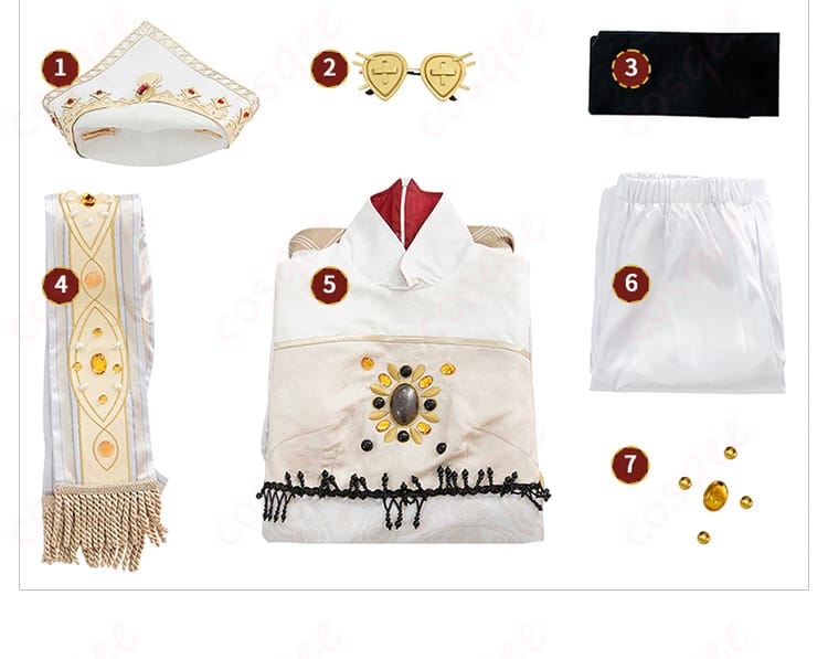 展示されたコスプレセット内容の画像