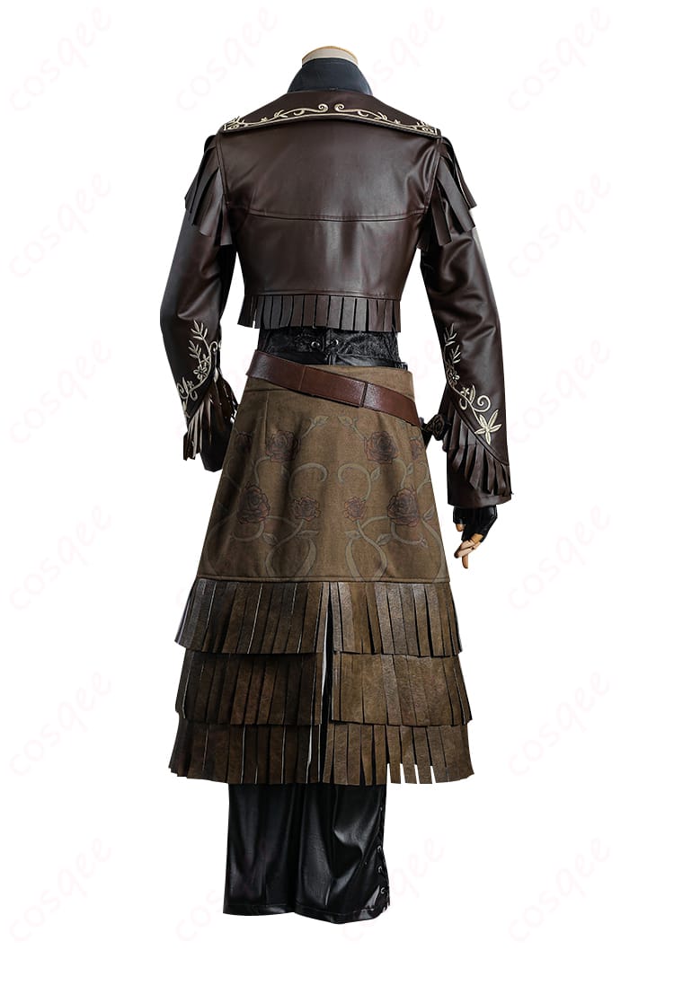 第五人格 バーメイド(デミ・バーボン) ブラックローズ コスプレ衣装 背面ビュー