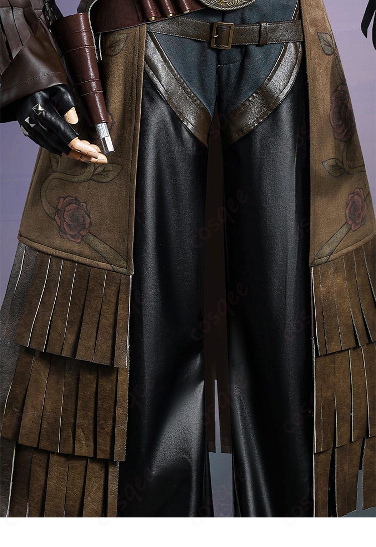 第五人格 バーメイド ブラックローズ コスプレ衣装 衣服とズボンの装飾ディテール