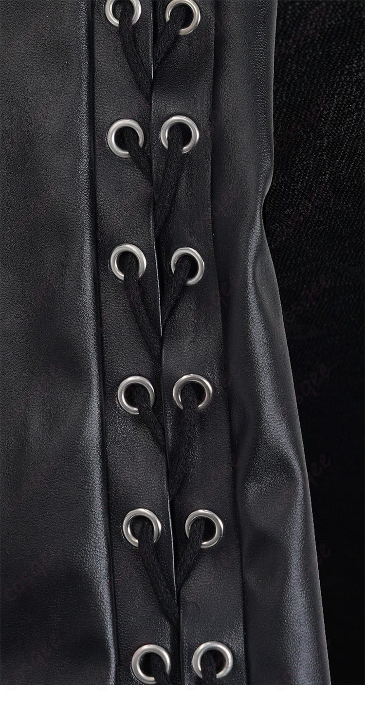 第五人格 バーメイド ブラックローズ コスプレ衣装 系紐のディテール