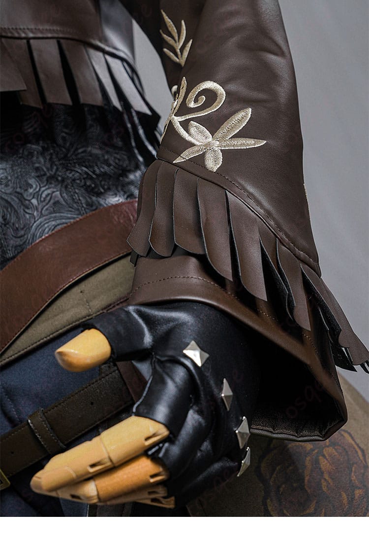 第五人格 バーメイド ブラックローズ コスプレ衣装 袖口装飾ディテール