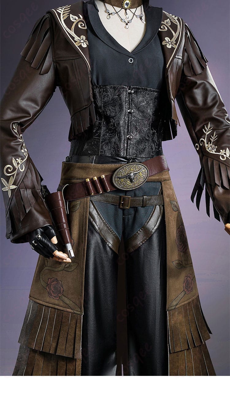 第五人格 バーメイド ブラックローズ コスプレ衣装 装飾のディテール