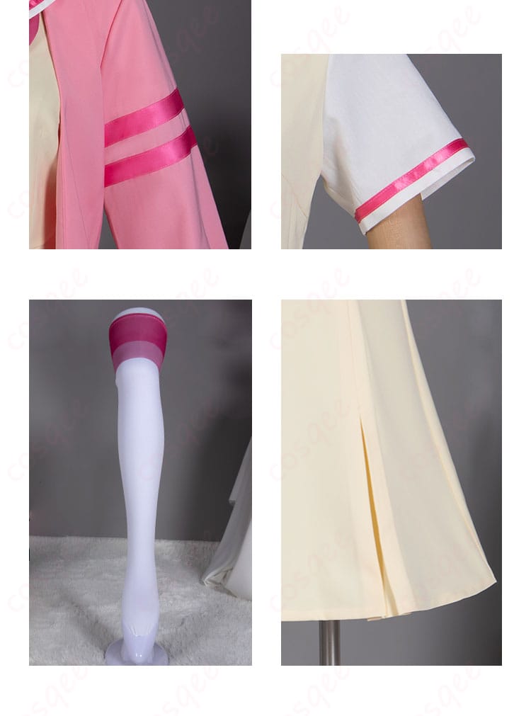 真中らぁら コスプレ衣装の袖と衣摆、靴下装飾ディテール | 動きやすさと美しさを兼ね備えたディテール