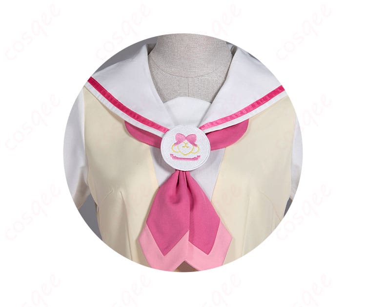 真中らぁら コスプレ衣装の領口装飾ディテール | 精緻な刺繍と装飾