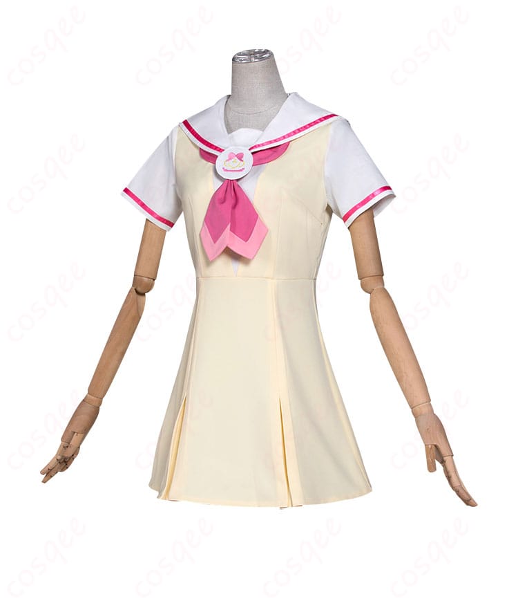 真中らぁら コスプレ衣装のスカート側面ディテール | 立体的なシルエットを強調