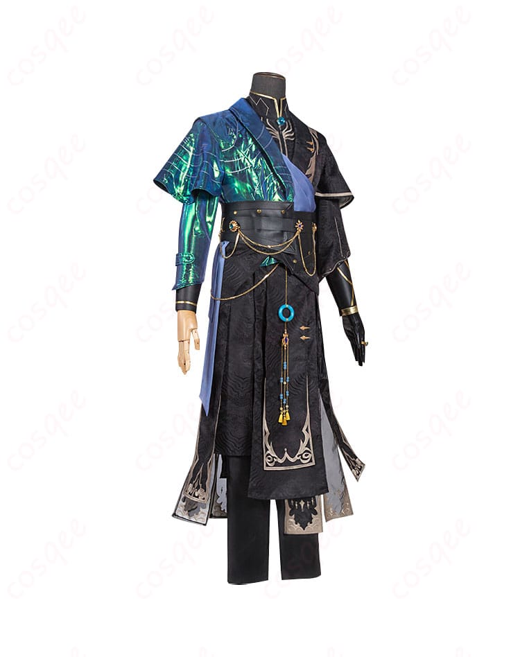 白黒無常(范無咎)コスプレ衣装の詳細な側面