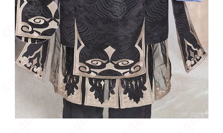 衣装の美しい裾装飾|『第五人格』白黒無常コスプレ