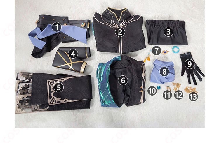 白黒無常コスプレ衣装のすべてのセット内容を紹介