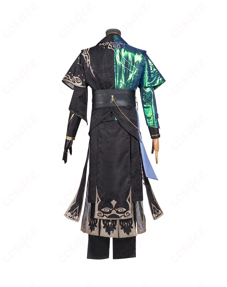 リアルな背面デザインの白黒無常コスプレ衣装