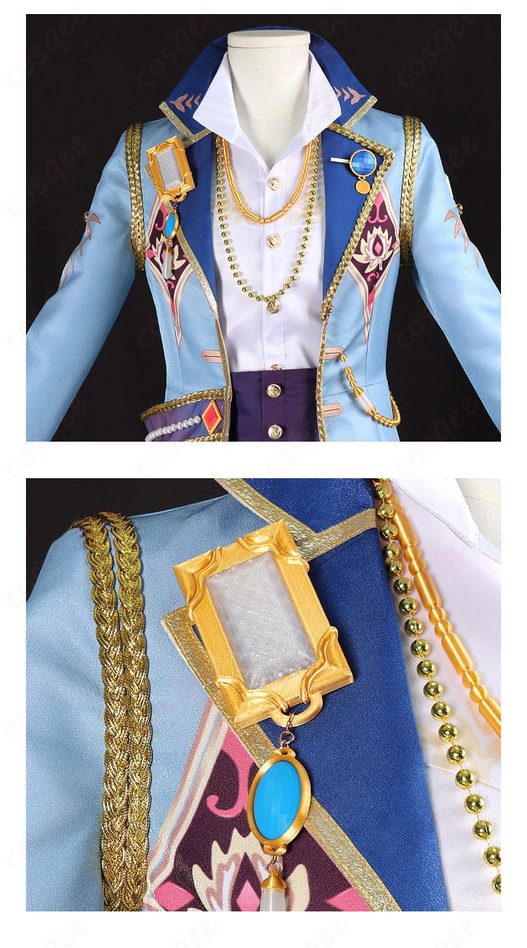 服装装飾ディテール、あんさんぶるスターズ!! 朱桜司・月永レオ・鳴上嵐・瀬名泉・朔間凛月 コスプレ衣装 ギャンビット衣装