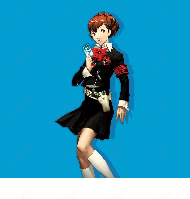 汐見琴音(ハム子)のコスプレ衣装を着たキャラクター画像、ペルソナ3ポータブルの制服スタイル。