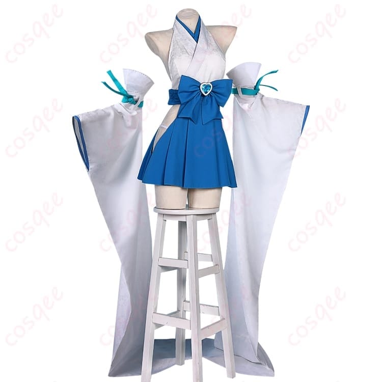 魔法少女にあこがれて マジアアズール薄氷巫女 コスプレ衣装 清楚で映える巫女ルック - 2枚目の画像