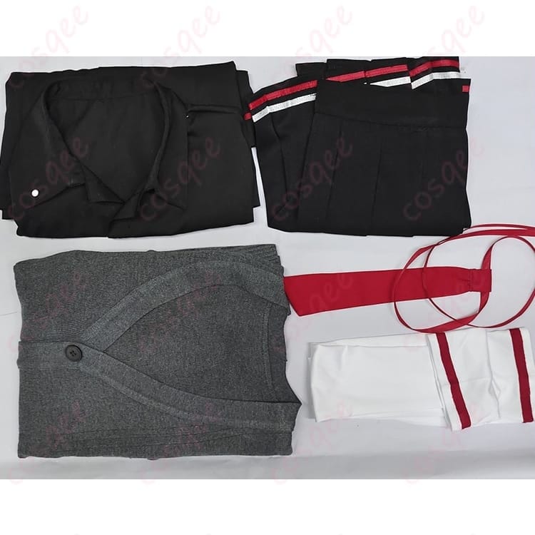 ブルーアーカイブ 旗見エリカ 学園制服コスプレ｜端正シルエットで写真映えする快適セット - 5枚目の画像