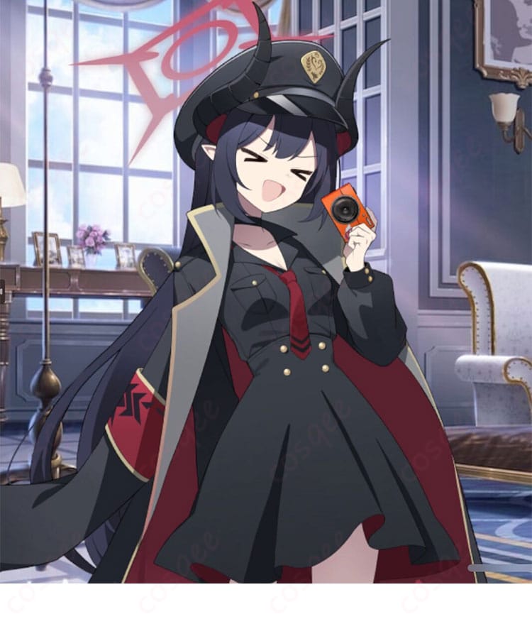 ブルーアーカイブ 元宮チアキ コスプレ衣装 役柄画像。ゲーム「ブルーアーカイブ」の元宮チアキキャラクターを忠実に再現したコスプレ衣装。