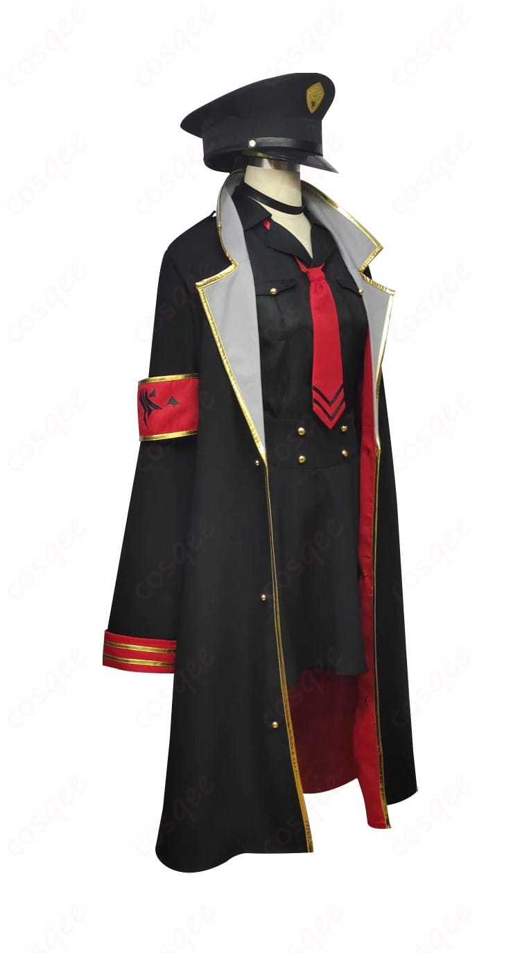 元宮チアキ コスプレ衣装 右側面画像。コスプレ衣装のサイドデザインがよくわかる角度。