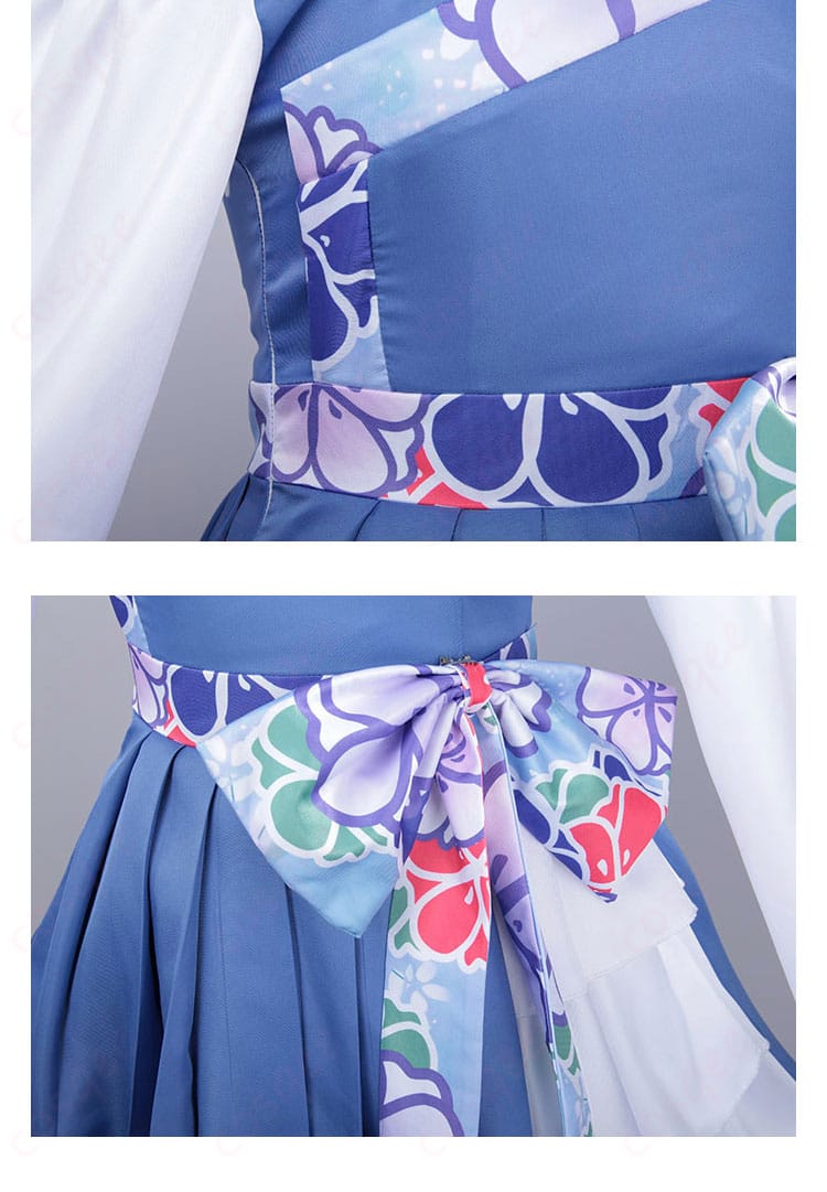 サラ・ダ・オディン コスプレ衣装 腰封と背面の蝴蝶装飾。華やかでエレガントな仕上がり。