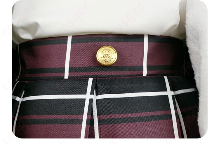 井芹仁菜 コスプレ衣装 スカートの上部とボタンの装飾ディテール。完璧な仕上げが魅力です。