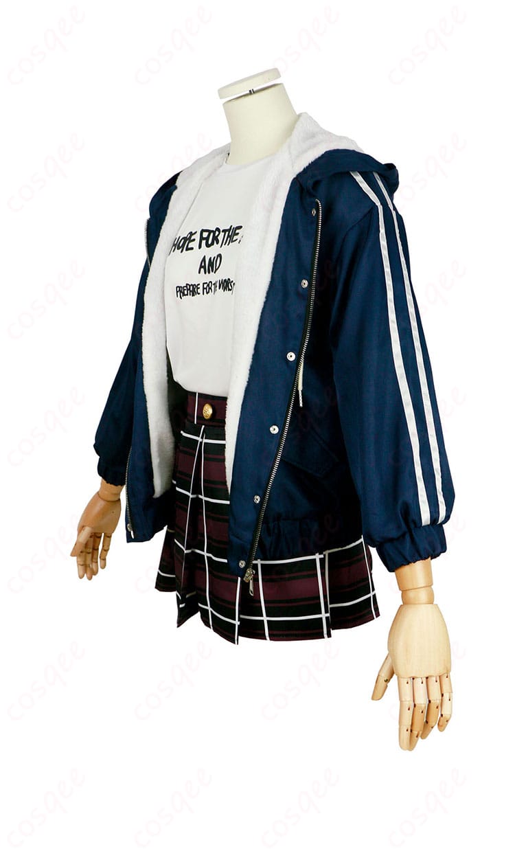 井芹仁菜 コスプレ衣装 右側から見た衣装の画像。細部まで再現されたデザイン。