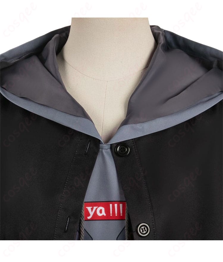 コスプレ衣装のサイズガイド。サイズごとの寸法を分かりやすく示しています。