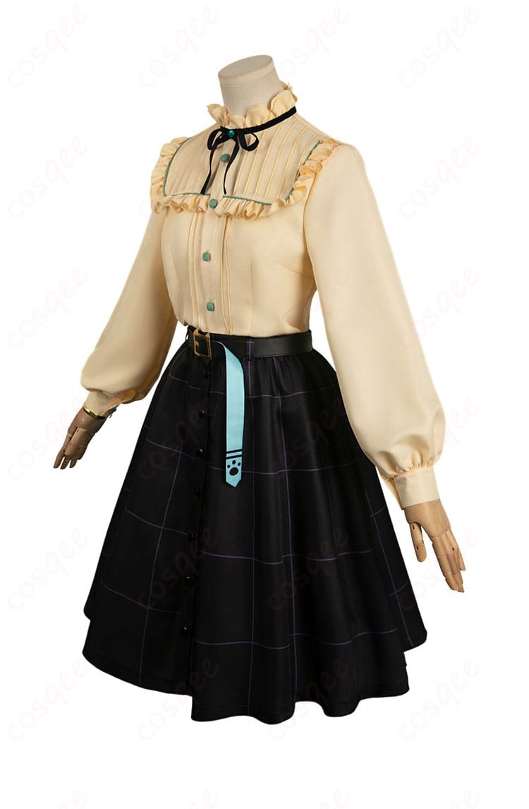 ウマ娘 マンハッタンカフェ コスプレ衣装 側面のデザイン。細部まで忠実に再現されています。