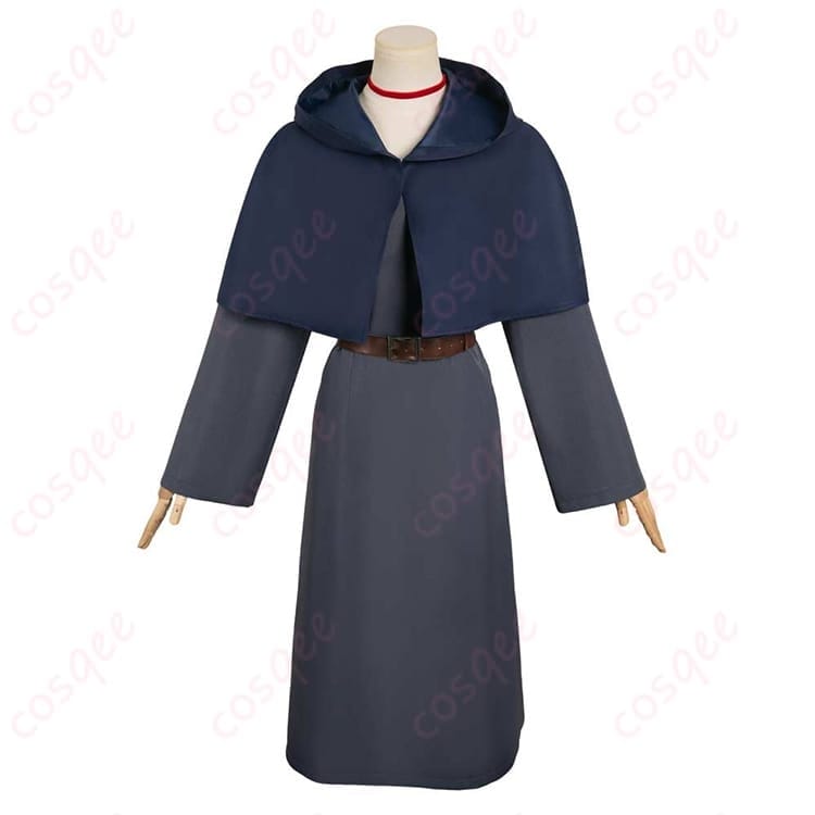 ダンジョン飯 ファリン 魔術学校コスプレ衣装 清楚シックで写真映えする学園マント - 1枚目の画像