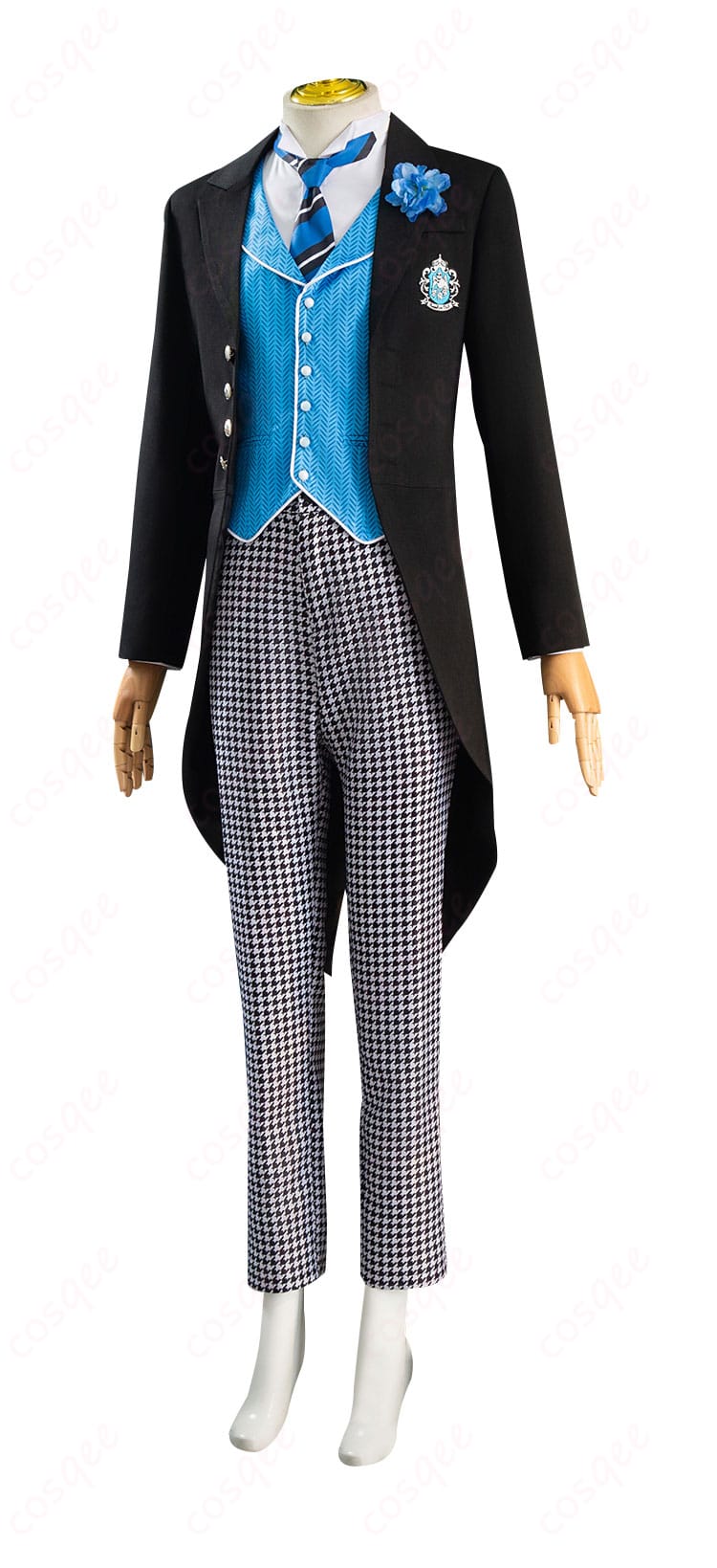 商品右側面から見たロレンス・ブルーアーのコスプレ衣装。細部まで再現されたキャラクターの魅力。