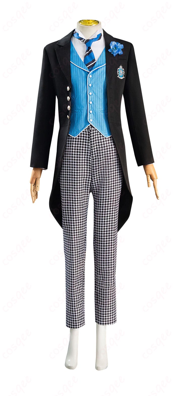 商品正面から見たロレンス・ブルーアーのコスプレ衣装。詳細なデザインと高品質な仕上がりが特徴。