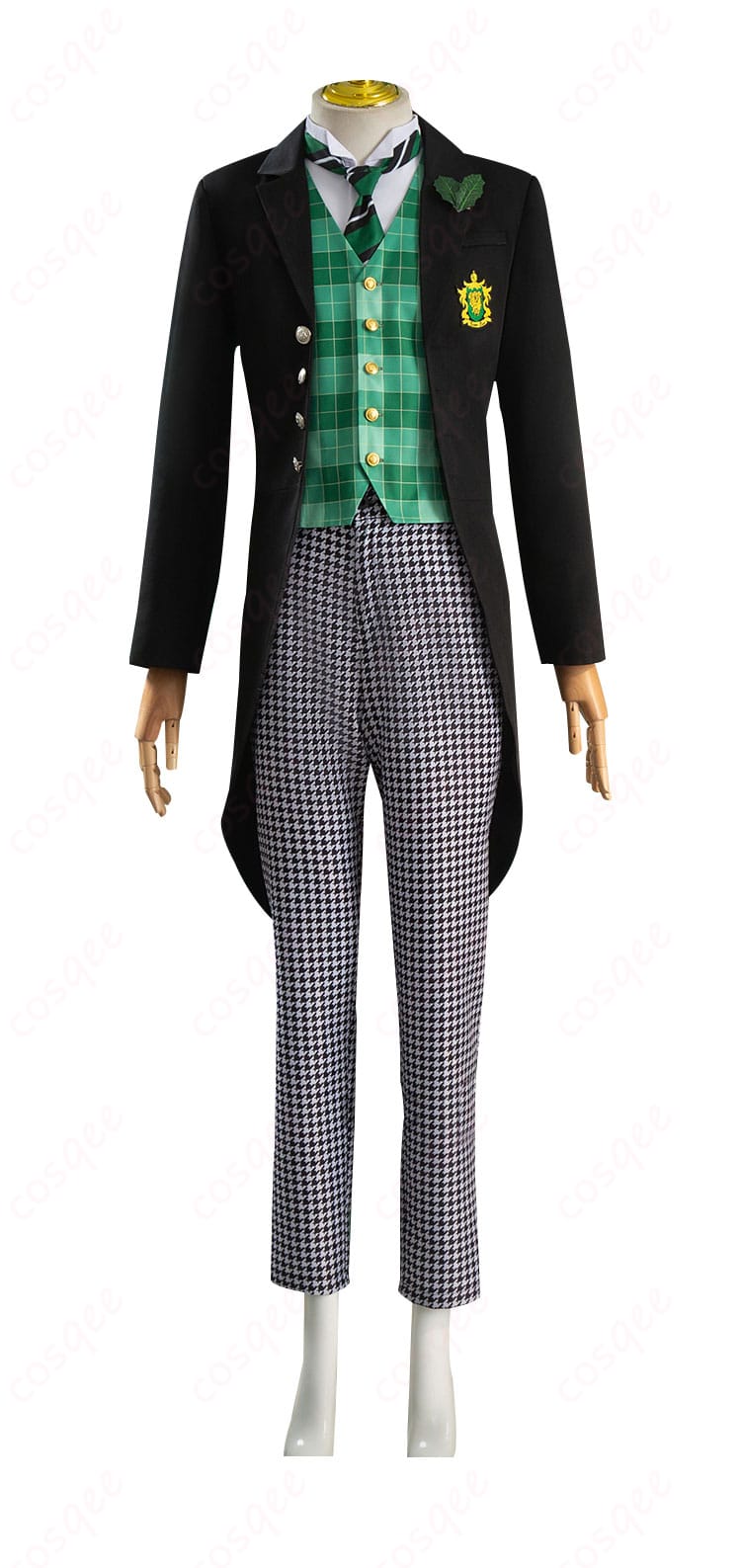 黒執事 ハーマン・グリーンヒル コスプレ衣装の前面、ディテールまで再現。