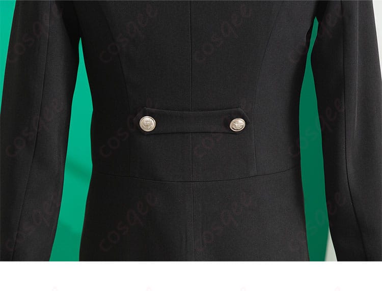 ハーマン・グリーンヒル コスプレ衣装の背面、精緻な縫製と完璧な仕上がり。