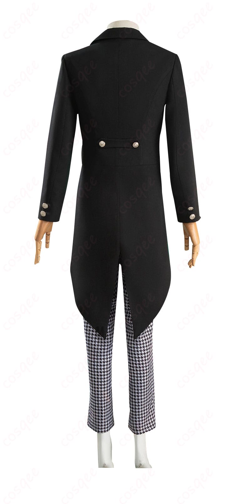 ハーマン・グリーンヒル コスプレ衣装の背面画像、エレガントなデザイン。