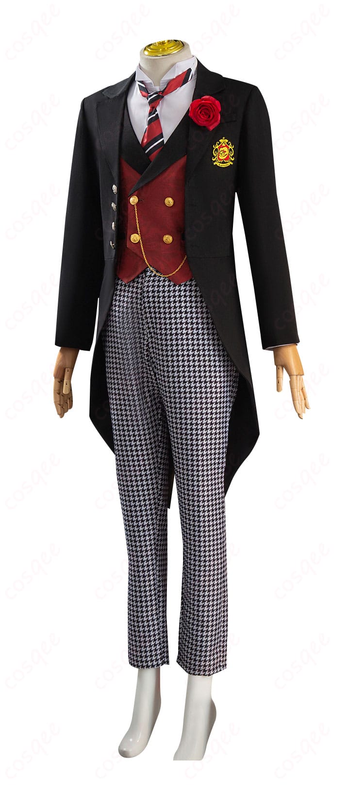 コスプレ衣装の側面図、エドガー・レドモンドのコスチューム全体を確認