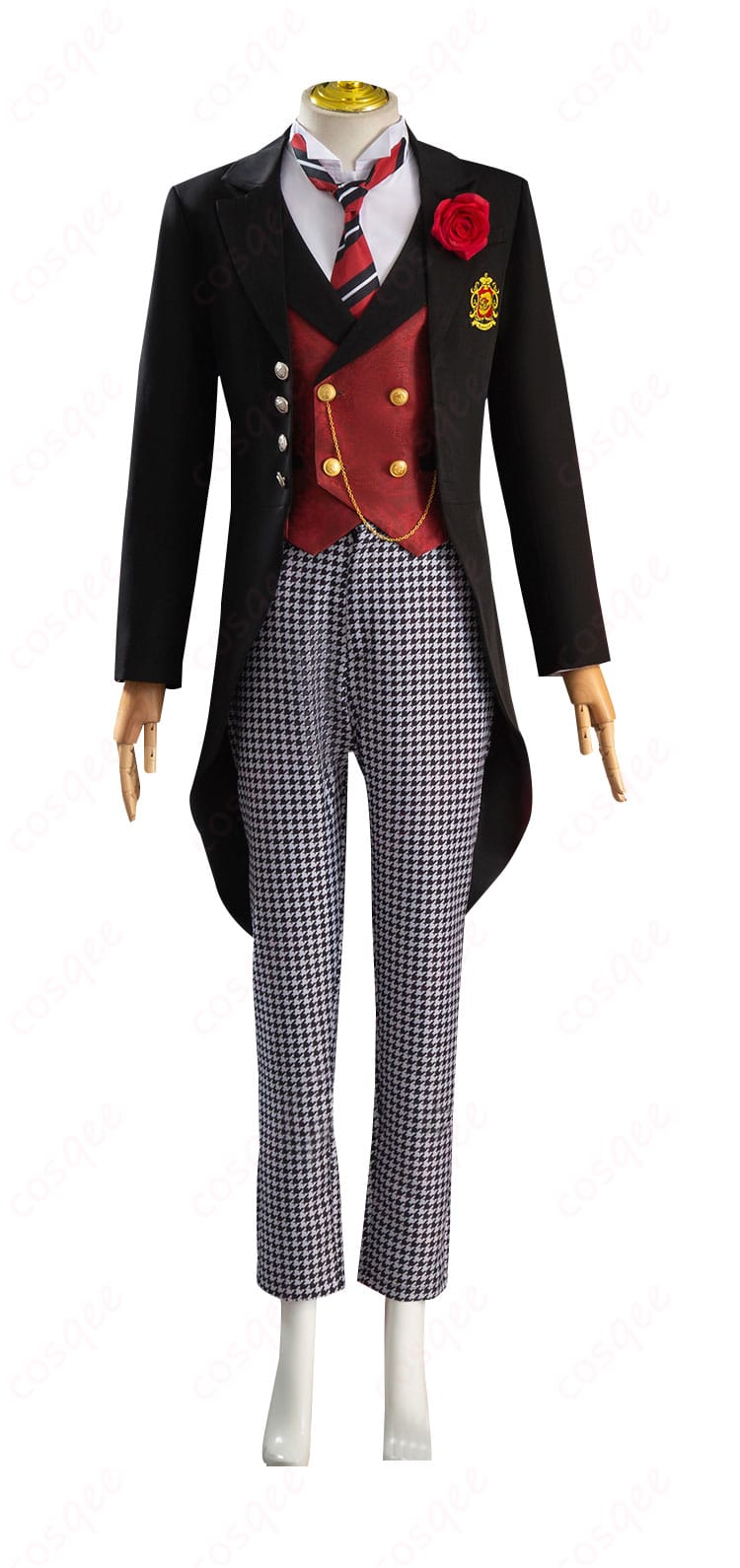 黒執事エドガー・レドモンドのコスプレ衣装正面、詳細なデザインが特徴