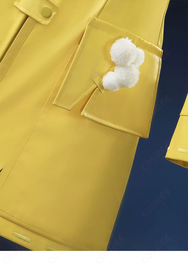 コスプレ衣装の衣袋の装飾ディテール。実際のキャラクターの特徴を反映。