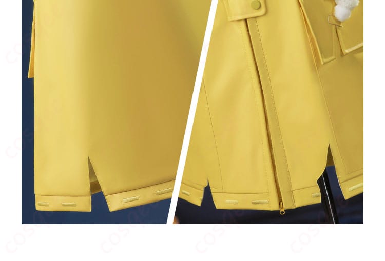 衣摆部分の装飾細節。全体的な衣装の豪華さを引き立てるディテール。