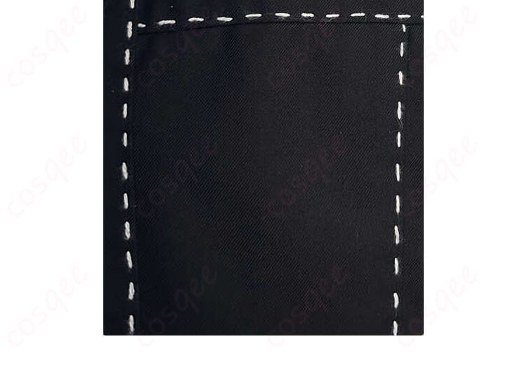 鳴上悠 コスプレ衣装 虚線装飾細節 - 鳴上悠の衣装に施された虚線デザインの細部