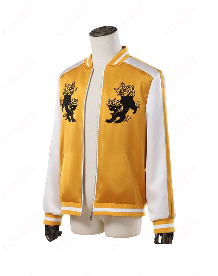 WIND BREAKER コスプレ衣装 スカジャンの側面画像。スカジャンのシルエットとディテールを確認できます。