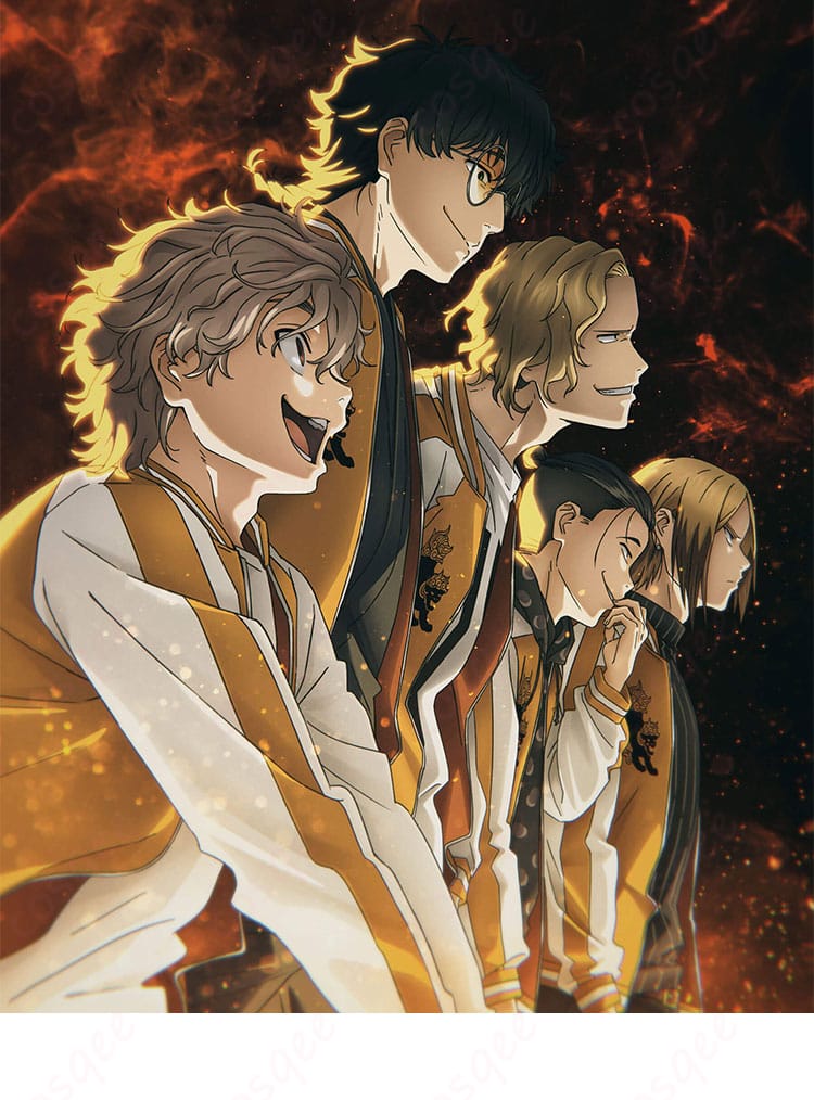 WIND BREAKER 兎耳山丁子・十亀条 コスプレ衣装のキャラクター画像。キャラクターのデザインが忠実に再現されたスカジャンコスプレ衣装。