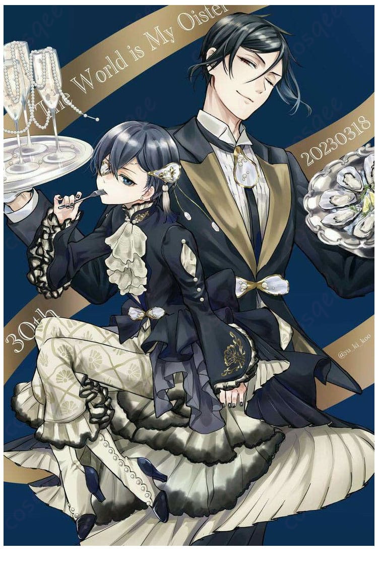 シエル・ファントムハイヴ コスプレ衣装 役の画像。黒執事のシエルの衣装の魅力をしっかり再現。