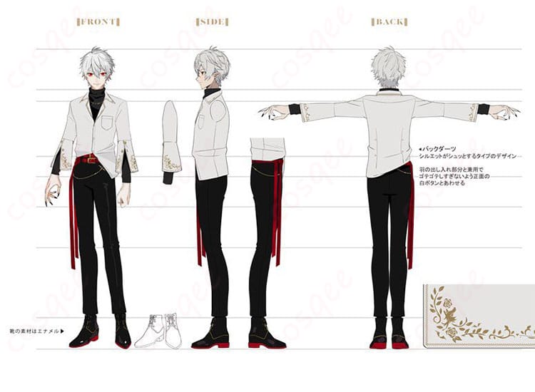 にじさんじ 葛葉 コスプレ衣装 カレスコシャツ キャラクター画像