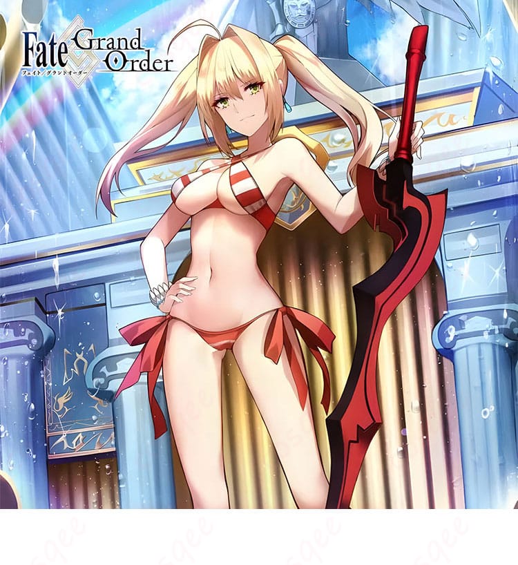 商品キャラクター「ネロ・クラウディウス」水着コスプレ衣装 - 正面の全身画像