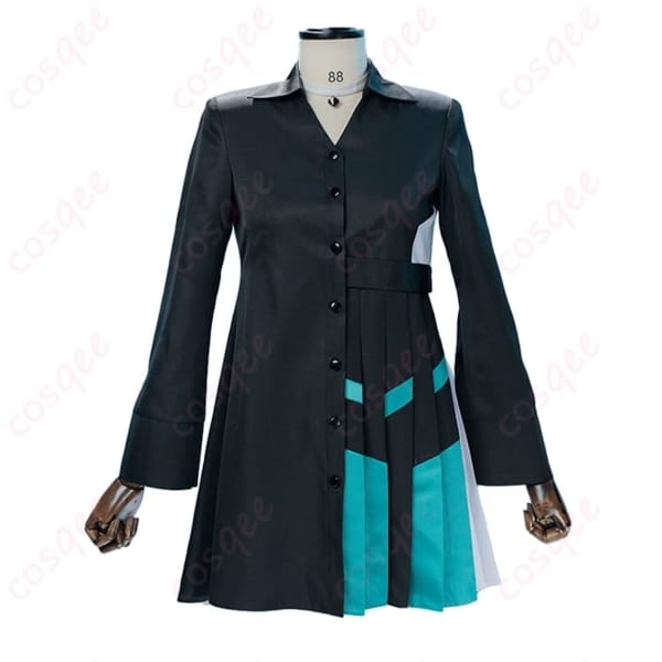 プロセカ 小豆沢こはね ミッドナイトメイキング衣装で夜景に映える軽やかなコスプレ