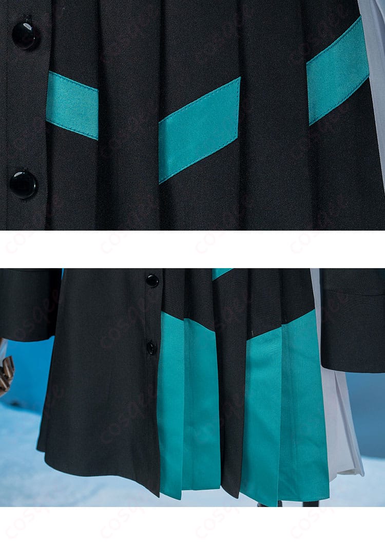 小豆沢こはね コスプレ衣装 スカート部分の装飾。繊細な刺繍と豪華なデザイン。