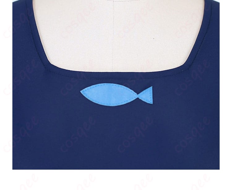 スイレン コスプレ衣装の襟装飾ディテール