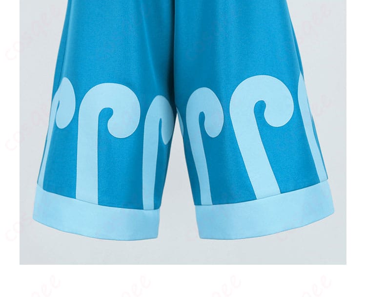 スイレン コスプレ衣装のパンツ脚部前面ディテール