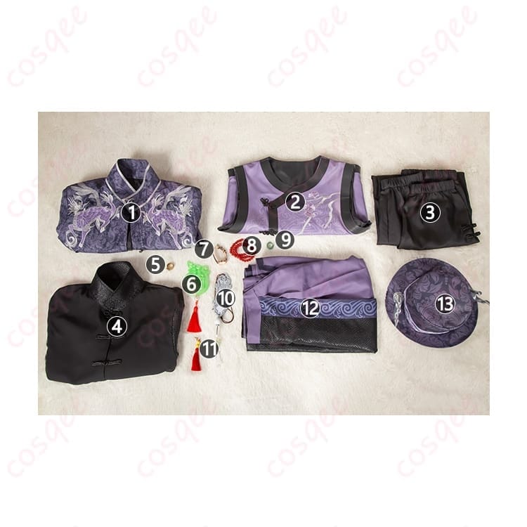 第五人格 白黒無常 范無咎 麒麟商人SSR コスプレ｜東方の気配と装飾映えで存在感アップ - 7枚目の画像