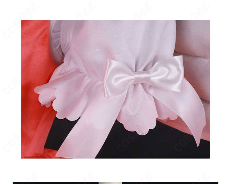 衣装に付いた美しい蝶の装飾の詳細。カードキャプターさくら 木之本桜 コスプレ衣装の特徴的なデザイン。