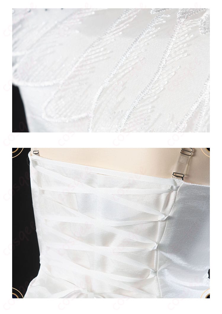 パンティコスプレ衣装の背面装飾ディテール。刺繍や装飾が高い忠実度で再現。