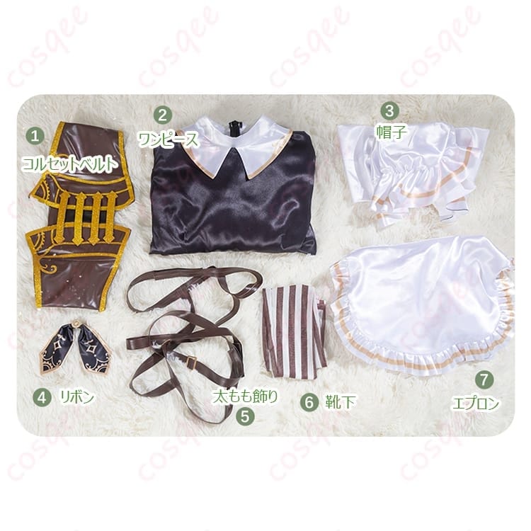 第五人格 庭師エマの荘園茶会メイド衣装｜上品クラシカルで写真映えも着やすさも両立 - 6枚目の画像